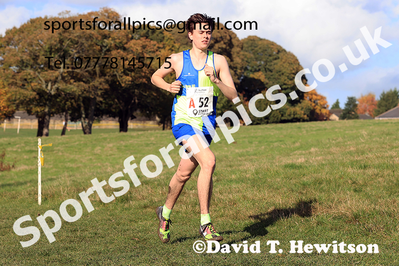 Senior men, 2024 Northern Cross Country Relays, Graves Park, Sheffield.   Photo: David T. Hewitson/Sports for All Pics